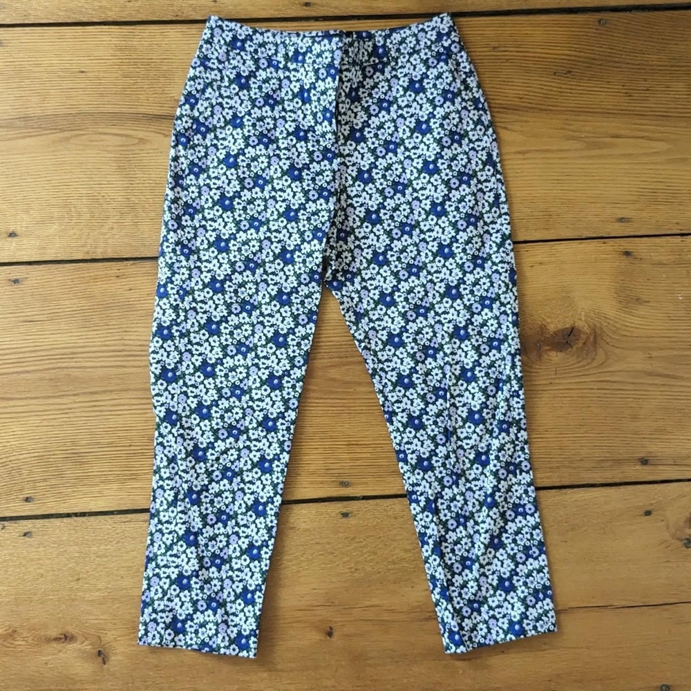 Wildfang Blue Floral Pants